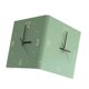 thumbnail image 4 of Reloj de pared moderno de doble cara, reloj de pared, decoración de pared, modo de iluminación doble para interiores Verde, 4 of 9