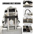 thumbnail image 3 of FORMRS Mini Backpack Purse for Women Travel Daypack Casual Shoulder Bag, Gray Hexagons, 3 of 7