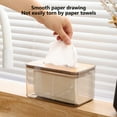 thumbnail image 4 of Quinlirra Composite Board Cover Scandinavian Tissue Box Household Living Room Coffee Table Drawer Box Transparent Restaurant Drawer Box Gifts For Women Gifts For Men Halloween Gifts, 4 of 7