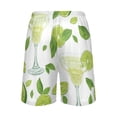 thumbnail image 3 of Men's Pajama Bottoms Athletic Shorts For Men Casual Cotton Margarita Glasses and Lime, 3 of 7