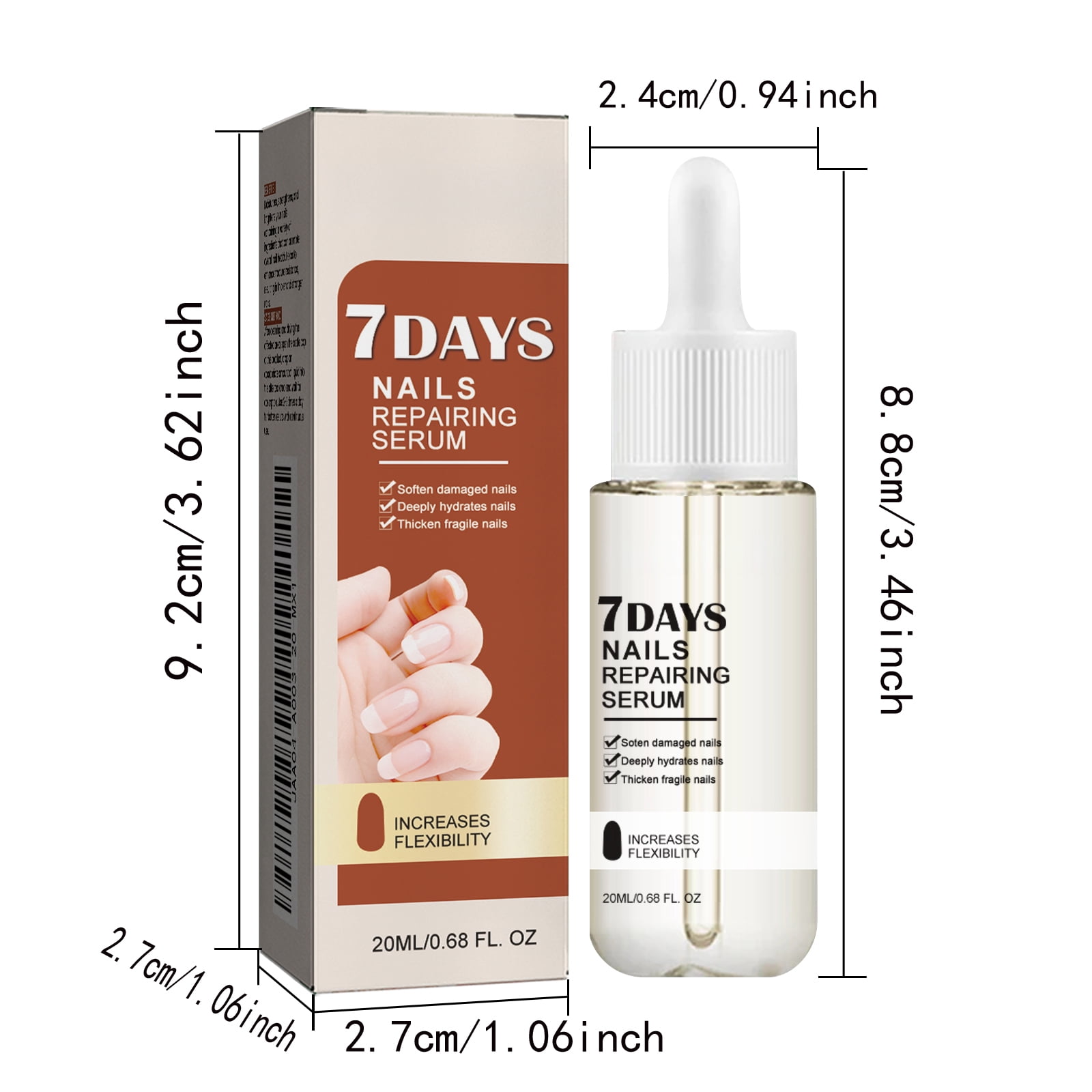 Alvantor 7-Day Nail Treatment Serum for Antifungal , Damaged Discolored Thick Nails, ToeNail Nourishing Essence, 0.68fl.oz