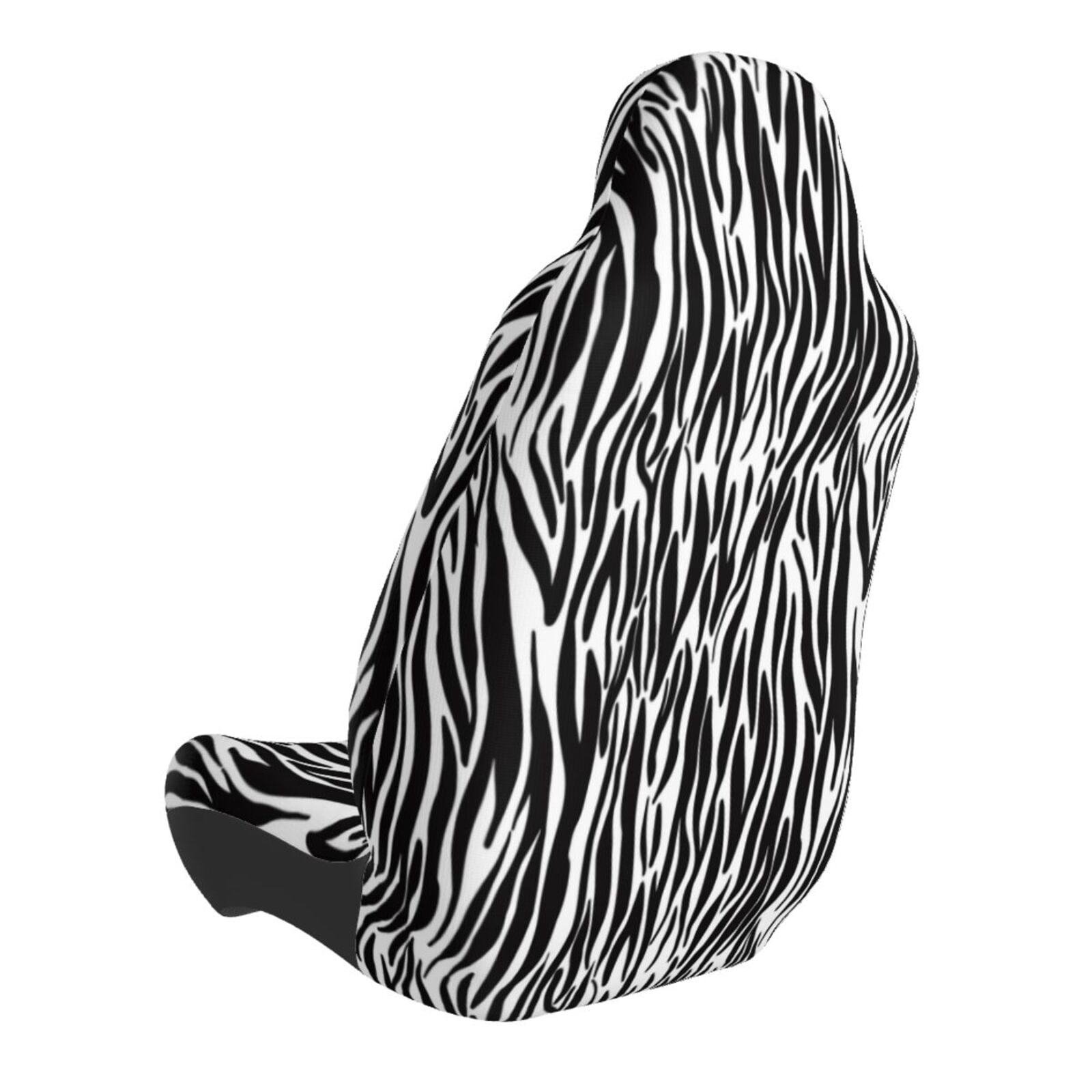 Naloa Zebra Car Seat Covers Universal Front Seat Coves for Car Accessories ,Padded Car Covers for Automotive, SUV, Truck, and Van