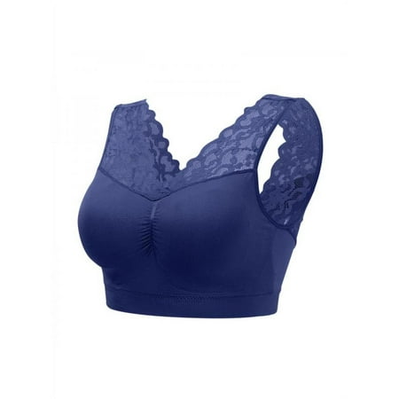 

Sexy Deep V Neck Lace Bras For Women Brassiere Push Up Padded Bra Seamless Comfortable Bralette Breathable Fitness Gym Bra Top Padded Sport Bra