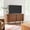 Walnut, variant on Modway high TV Stand Curved Edges Credenza Sideboard MDF Walnut