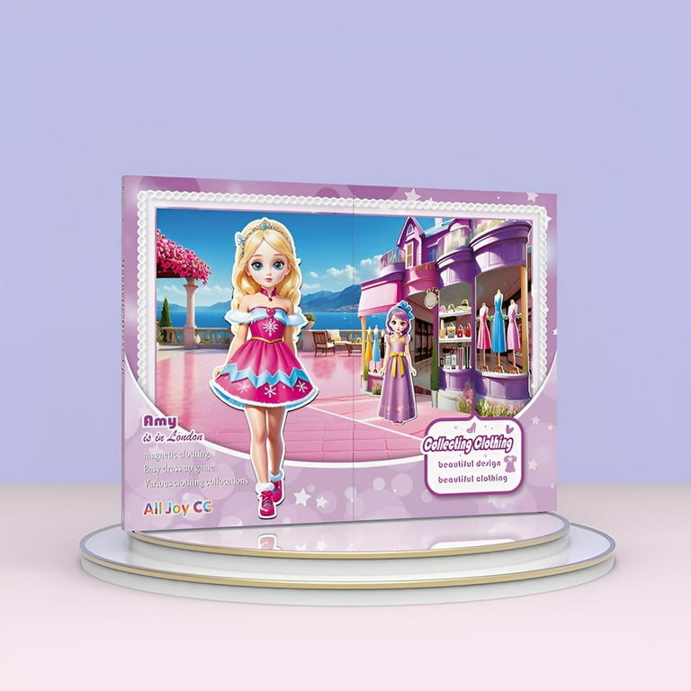 strapless open back dress Princess Magnetic Dress-Up Play Set