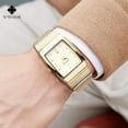 thumbnail image 5 of Square Watch for Men and Women - Stainless Steel With Date - Casual Men's Watches, 5 of 7