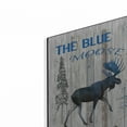 thumbnail image 2 of Luxe Metal Art 'The Blue Moose' by Lightbox Journal, Metal Wall Art, 12"x16", 2 of 9