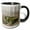 Black/White, variant on 3drose, Checker Board of Boulders in Monte Sano State Park, 11oz Two-tone Yellow Mug