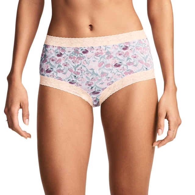 Jockey Culotte en Microfibre à Dentelle Extensible Douce pour Femmes