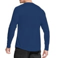 thumbnail image 2 of WELIGU Men's Long Sleeve Shirts Lightweight UPF 50+ T-Shirts Fishing Navy Blue Size Male L, 2 of 6
