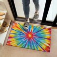 thumbnail image 2 of Colorful Rainbow Tie Dye Spiral Pattern Door Rugs,Washable Non Slip Door Mats Indoor,Decorative Door Mats,Entry Mat Indoor for Entrance,Bedroom,Kitchen,Bathroom,16"x24", 2 of 6