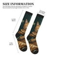thumbnail image 4 of Pofeuu Surreal Meditating Cat Print Compression Socks for Women & Men Circulation - Best Support for Nurses,Running,Athletic,Sports, 4 of 7
