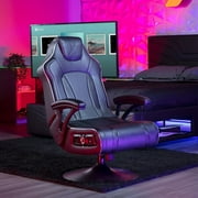 X Rocker CXR3 LED Audio Pedestal Gaming Chair with Subwoofer, Neo Fiber, Black/LED