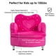 Gymax Rose Enfants Canapé Accoudoir Chaise Canapé Velours Doux Tout-Petits Meubles pour Enfants – image 4 sur 10