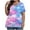 Multicolor, variant on Fancifize Plus Size Womens Floral Blouse Short Sleeve V Neck Tunic Top Loose Casual Dressy Shirt for Summer,