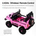 thumbnail image 4 of Camion Jeep Électrique 12V pour Enfants Street King avec Roues et Suspension Rose, 4 of 4