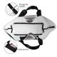 thumbnail image 4 of Balery Black And White Shark Bolsa Tote Estilo Estético con Cremalleras, Bolsa de Hombro, Bolsa de Compras Grande y Plegable, 4 of 8