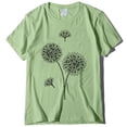 thumbnail image 4 of T-shirts d'Été pour Femmes à Col Rond, T-Shirt Imprimé Pissenlit, T-Shirt Décontracté à Manches Courtes, Hauts pour Femmes, Chemisiers, Chandail, 4 of 5