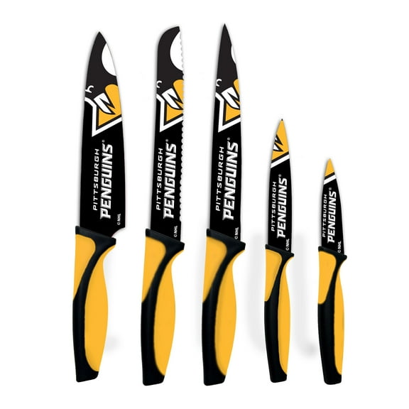 Woodrow Pittsburgh Penguins 5-Piece Stainless Steel Cutlery Knife Set