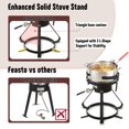 thumbnail image 2 of Feasto Kit de Friteuse à Gaz Propane Extérieur en Aluminium 10 Qt 50,000, 2 of 8