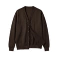 thumbnail image 5 of Men V Neck Button Cardigan Sweater Long Sleeve Open Front Casual Knit Cardigan with Pockets, 5 of 6