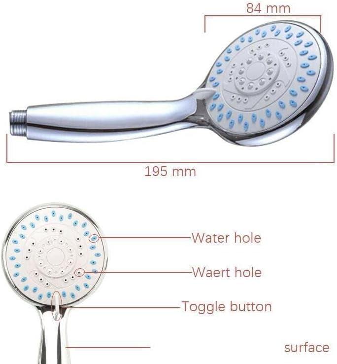 Shower Head 5 Settings with hose 5 Ft Padro Shower head Shower head with handheld Shower heads Shower head Handheld shower heads Rain setting shower heads Showerheads & handheld showers