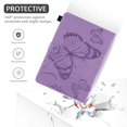 thumbnail image 5 of Galaxy Tab A7 SM-T500 T505 T507 10.4-inch Case,Dteck Smart Magnetic Butterfly Pattern Leather Case Card Holder Wallet Kickstand Hybrid Rubber Folio Cover for Samsung Galaxy Tab A7 10.4" 2020,Purple, 5 of 5