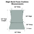 thumbnail image 3 of RSH Décor Indoor Outdoor Foam High Back Chair Cushion, Cancun, 3 of 5