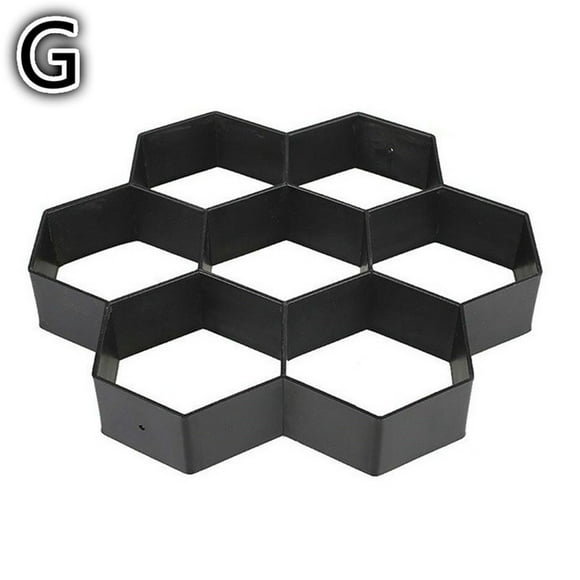 TUWABEII Walk Path Maker, Stone Mold Paving Pavement Concrete Molds Stepping Stone Paver Walk Way Cement Molds for Patio, Lawn & Garden