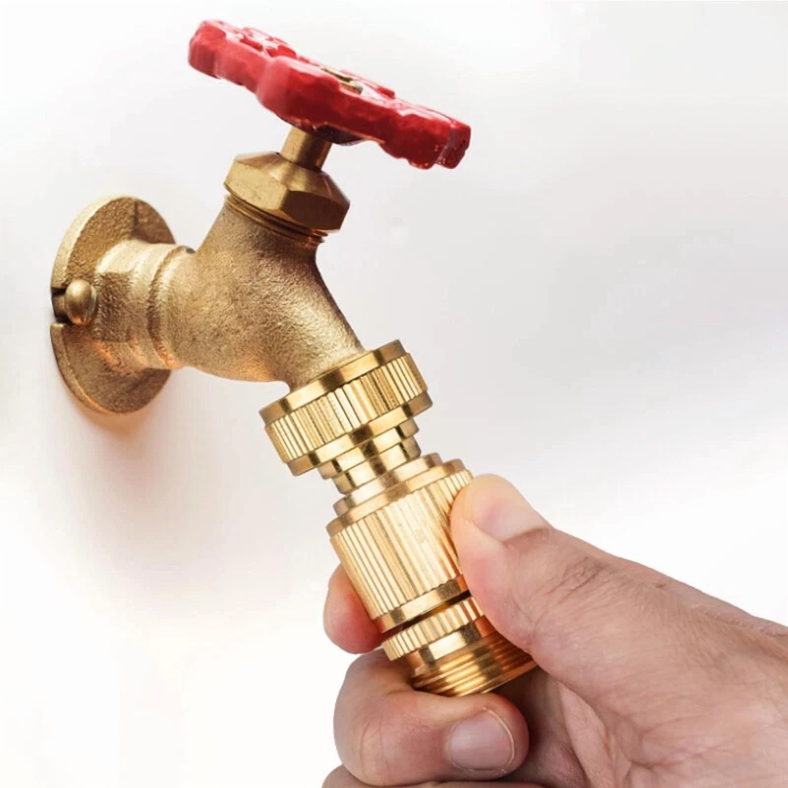 PURELY- Us 3/4" Garden Hose Quick Connect Water Hose Fit Brass Female Male Connector