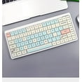 thumbnail image 4 of YK75 Compact 84-Key Mechanical Keyboard with Low-Profile Red Switch, Tri-Mode Connectivity (2.4G/BT5.0/Type-C), 1850mAh Rechargeable Battery, 17 RGB Backlight Effects with 5 Brightness Levels, N-Key, 4 of 7