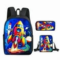 thumbnail image 3 of Astronaut Printing DIY Backpack Three-piece Set, Backpack Satchel Pencil Case Three-piece Set, 3 of 3