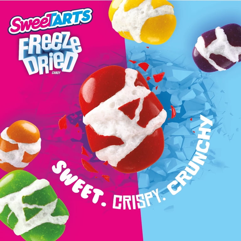 SweeTARTS Freeze Dried Candy, Fruity Flavored, Recloseable Bag 4.0