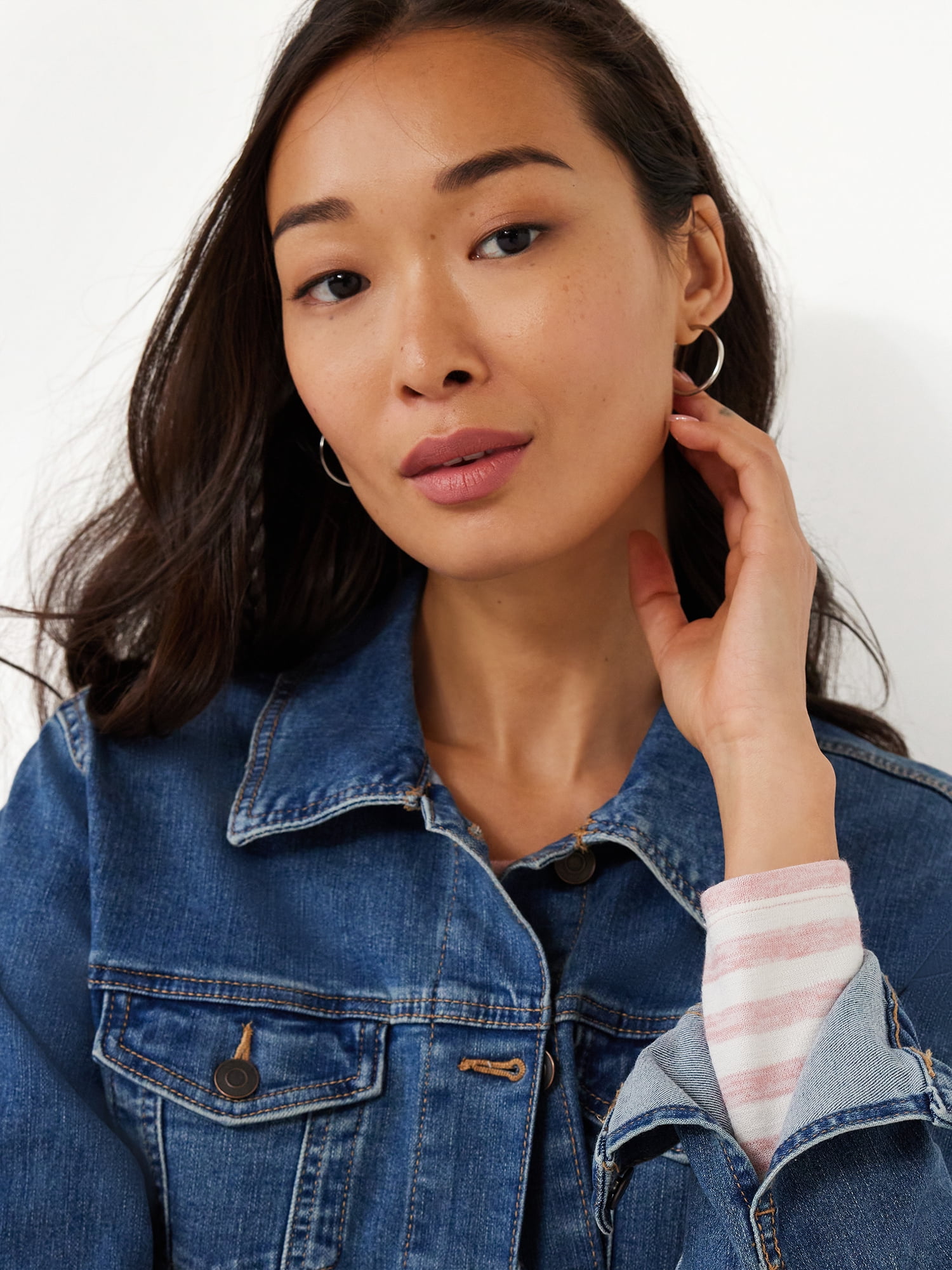 Time and Tru Women's Denim Jacket, Sizes XS-XXXL