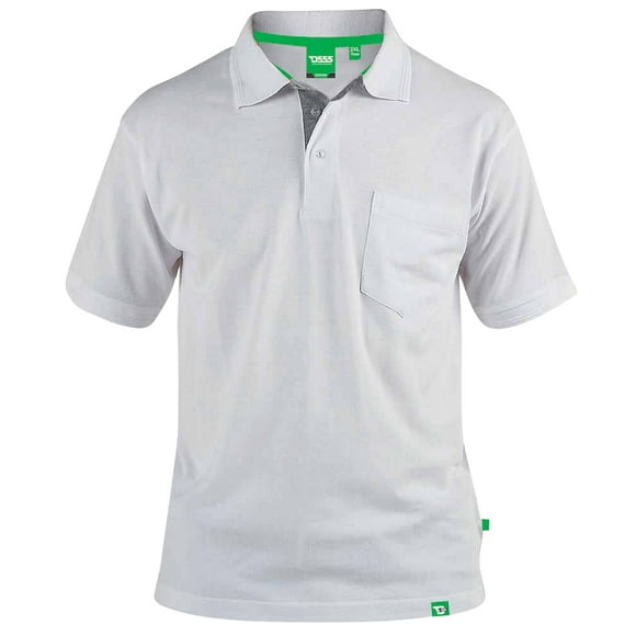 D555 Mens Grant Chest Pocket Pique Polo Shirt
