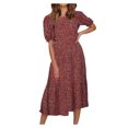 thumbnail image 2 of FcBaudy Jupes pour Femmes, Robes Midi pour Femmes, Robes d'Été pour Femmes Femmes Manche à Pois - Couture Jupe Ample Robe Femmes Robe, 2 of 7