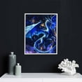 thumbnail image 4 of ARISTURING  Dragon Decor Wall Art Blue Space Galaxy Pictures Dragon Canvas Prints Painting Modern Home Framed Artwork for Bedroom Living Room 16x20in, 4 of 4