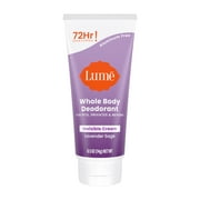 Lume Whole Body Womens Deodorant - Mini Invisible Cream -Aluminum Free - Lavender Sage - .5oz Tube