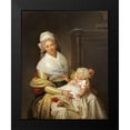 thumbnail image 2 of Danloux, Henri-Pierre 15x18 Black Modern Framed Museum Art Print Titled - Portrait of Constantia Foster, 2 of 5