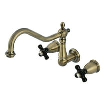 Kingston Brass KS1023PKX Duchess Two-Handle Wall Mount Roman Tub Faucet, Antique Brass