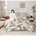 thumbnail image 4 of Manfei Wildlife Duck Camo 3pcs Full Comforter Set - Watercolor Animal Hunting Style, 4 of 8