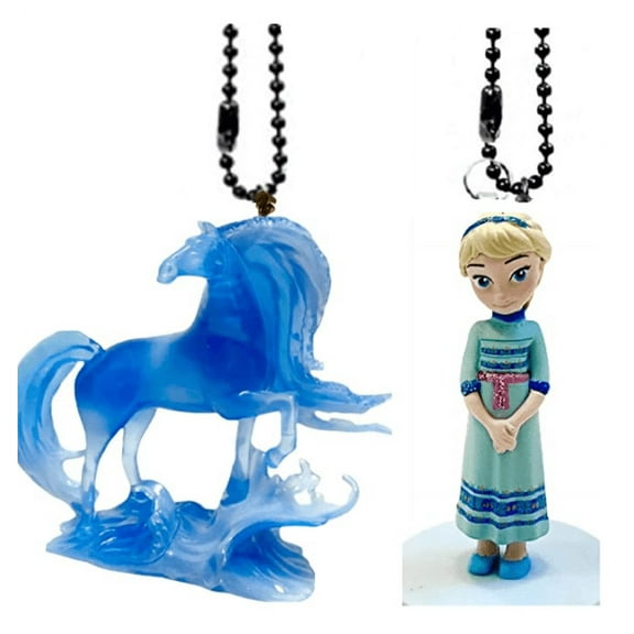 Nokk Elsa’s Horse 4” & Elsa Toddler PVC Keychain Dangler Ornament Figure
