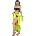 thumbnail image 4 of HAPPY BAY Women's Beachwear Summer Beach Wrap Bikini Wraps Swimwear Swim Cover up Skirt Bathing suit Swimsuit Sarong Coverups for Women One Size Yellow, Tie Dye, 4 of 5