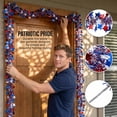 thumbnail image 5 of Tumao 33FT 5Pcs 4th of July Garland Red White and Blue Patrioic Star Metallic Tinsel Garland for Independence Day Memorial Day and Veterans Day Decorations, 5 of 9