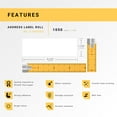 thumbnail image 4 of HOUSELABELS Compatible DYMO 1785353 Address Labels (3-1/2" x 1-1/8"), strong permanent adhesive, compatible with DYMO LW 4XL, Rollo & Zebra Desktop Printers, 40 Rolls /42000 Labels, 4 of 8