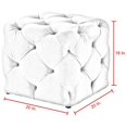 thumbnail image 7 of Leonard Linen Ottoman, Light Grey, 7 of 7
