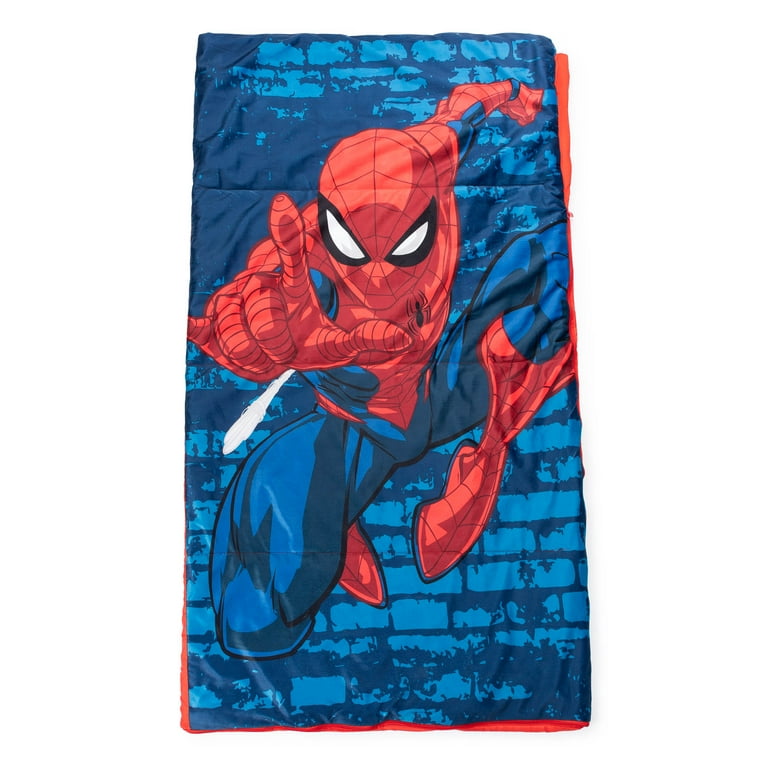 Free Shipping! Spider-Man Sleepover Set with Slumber Bag, Pillow