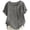 Grey, variant on Shirts for Girls Round Neck Short Sleeve Summer Blouses Side Button Cotton Blend Lightweight Tops (5-15y)