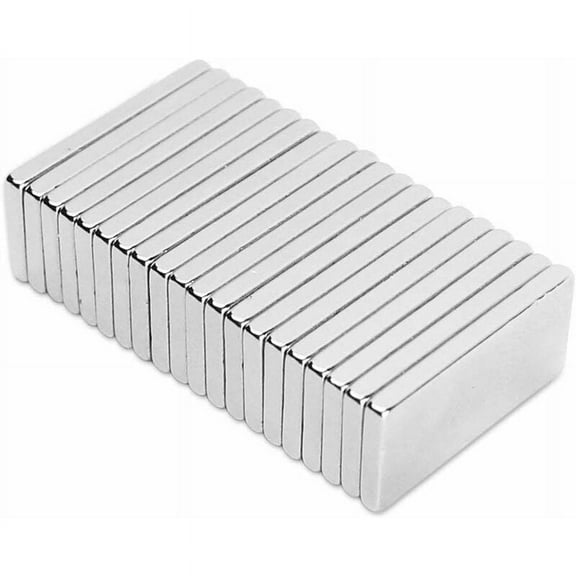 Powerful Neodymium Rectangular Magnet Strips For Crafts Kitchen Diy, Tool Storage With Smooth Non-Marking Surface And Heavy Duty NiCuni Coating, Professional Magnet Brand