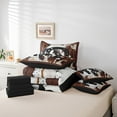 thumbnail image 4 of 7 Piece Western Bed in a Bag Twin Size Horse Cowboy Bedding Sets Rustic Farmhouse Comforter Set with Sheets Animal Farmstyle Country West Bed Set Tribal Aztec Geometry Sheets, 4 of 5